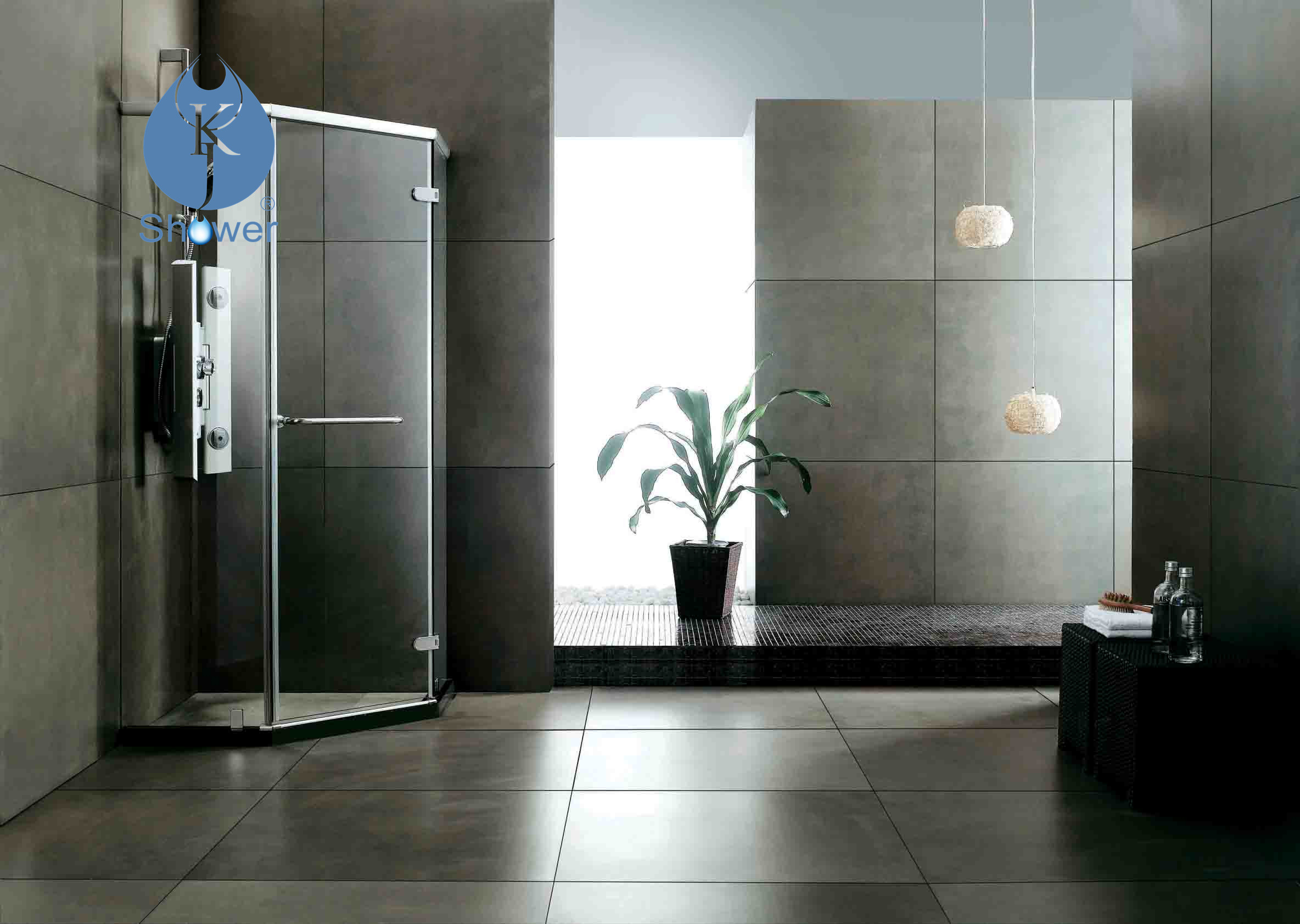 140平简欧卫浴淋浴房瓷砖装修设计效果图 – 设计本装修效果图